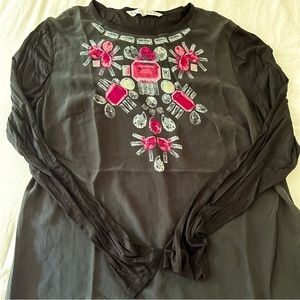 Trina Turk black/jewelry print